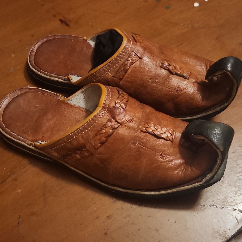 Alladin Leather Shoes Slippers